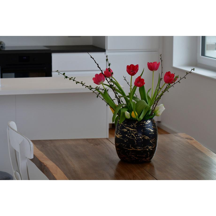 Blue Chilli Wein- und Champagnerkühler: -goldenes Marmordesign  