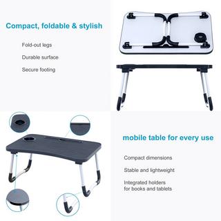 Intirilife Intirilife Table d'ordinateur portable pliable  