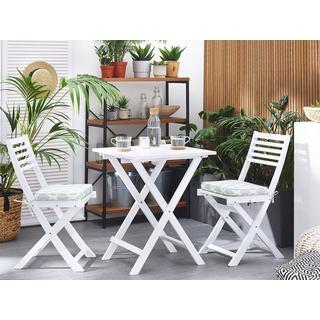 Beliani Bistro Set aus Akazienholz Klassisch FIJI  