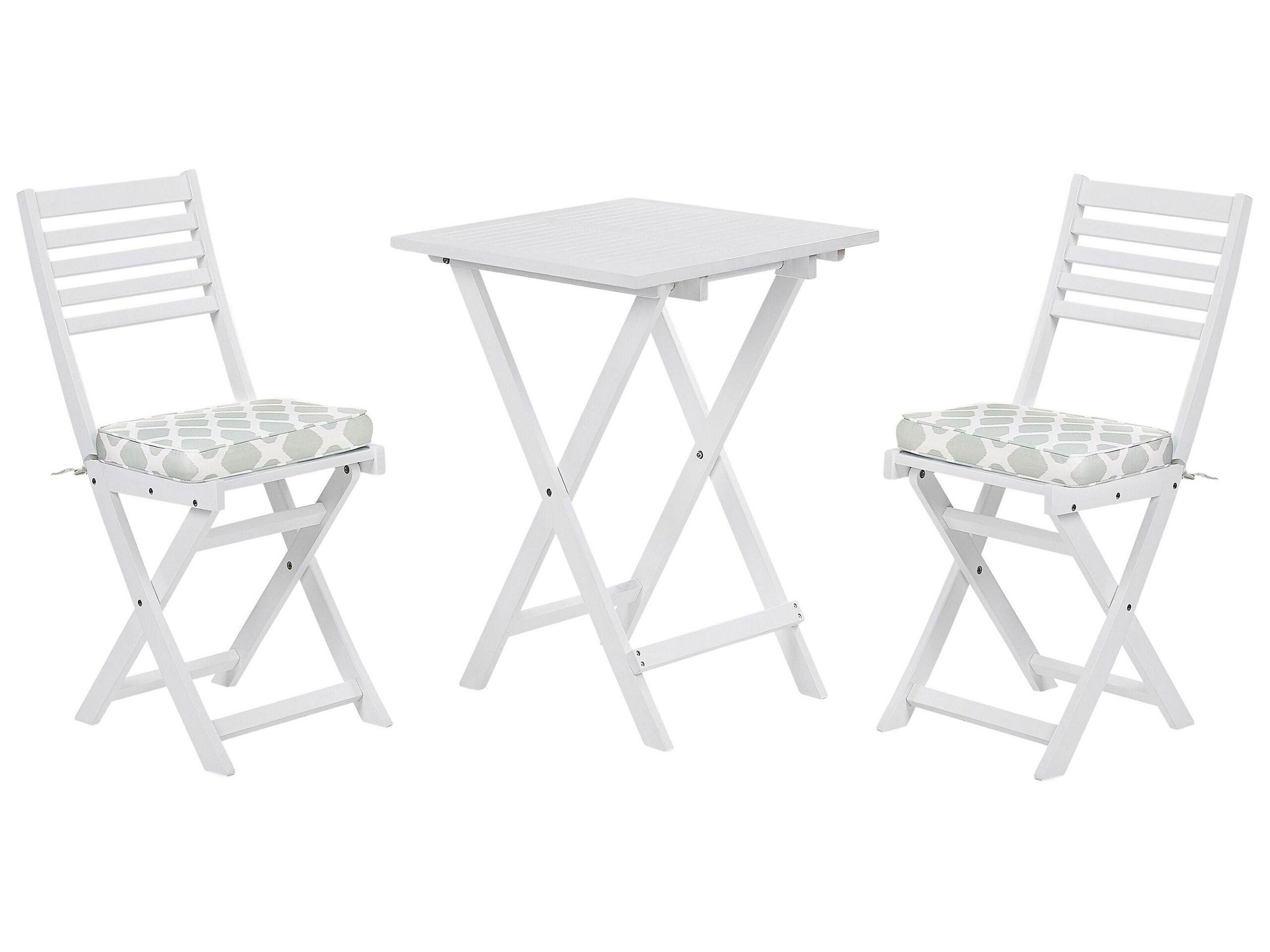 Beliani Bistro Set aus Akazienholz Klassisch FIJI  