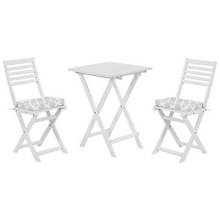 Beliani Bistro Set aus Akazienholz Klassisch FIJI  