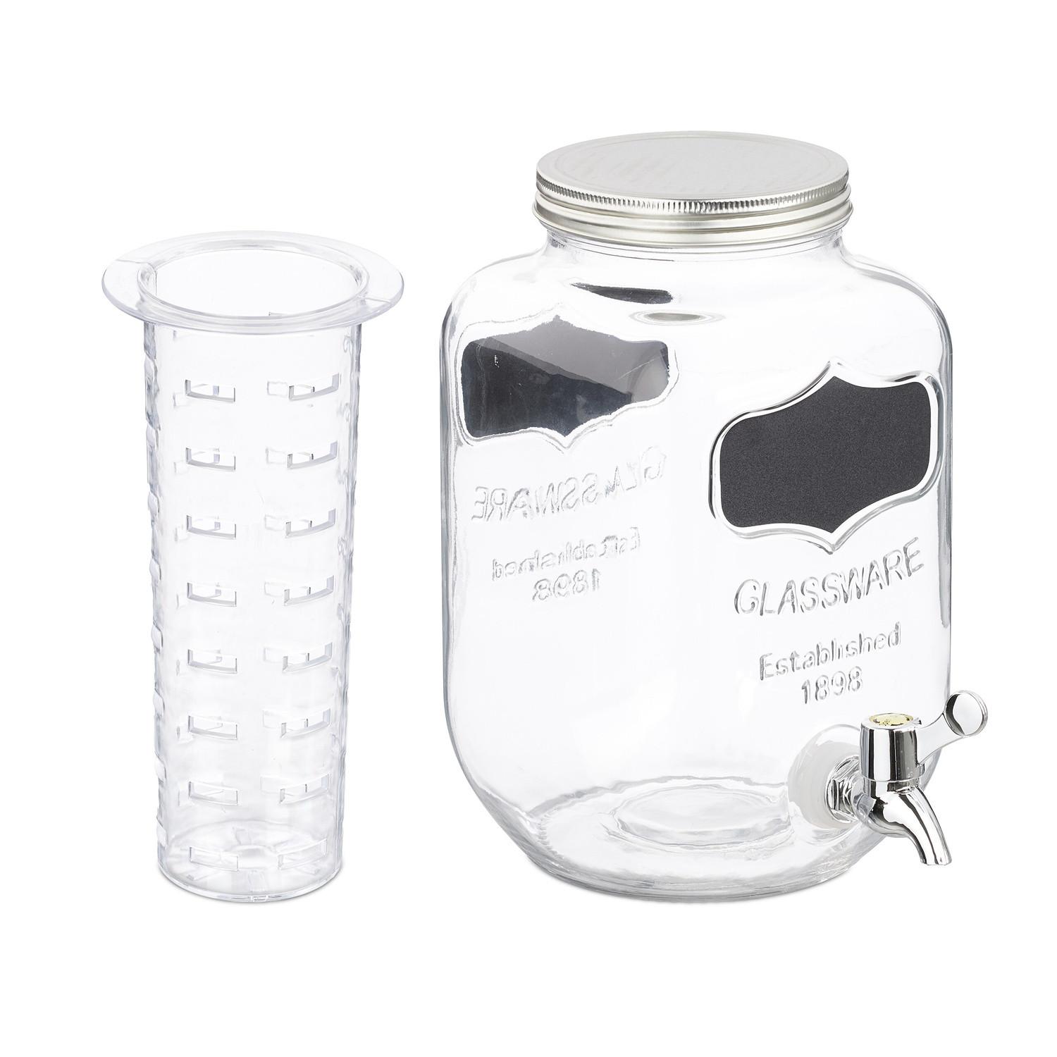 Northix Distributore di bevande con inserto per frutta 4 L  