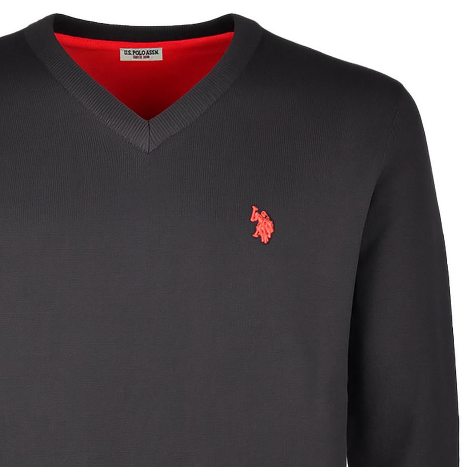 U.S. Polo Assn. V-Ausschnitt Strickpullover  