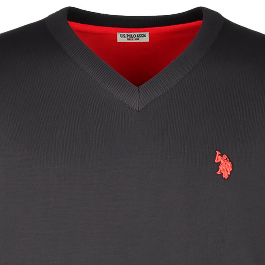 U.S. Polo Assn. V-Ausschnitt Strickpullover  