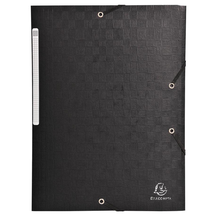 Exacompta Chemises à élastiques carte lustrée 3 rabats monobloc - x 50  