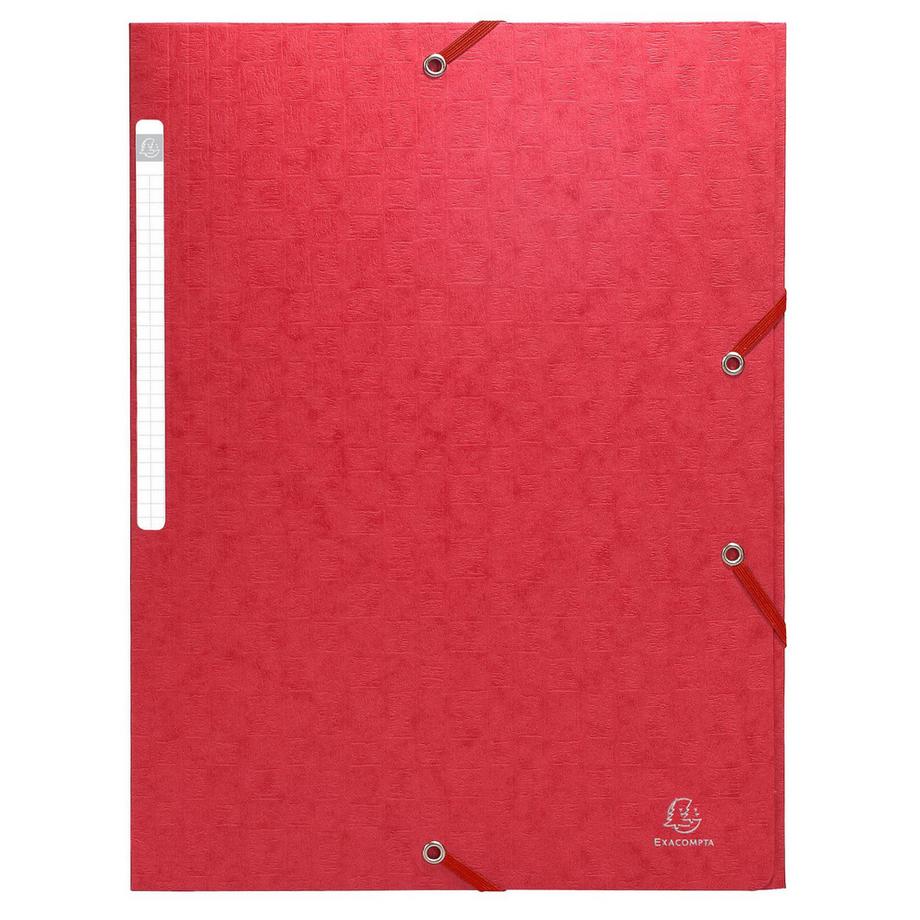 Exacompta Chemises à élastiques carte lustrée 3 rabats monobloc - x 50  