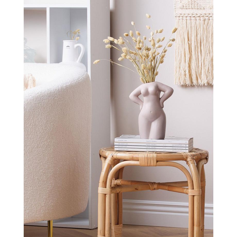 Beliani Vase à fleurs en Porcelaine Moderne KILKIS  