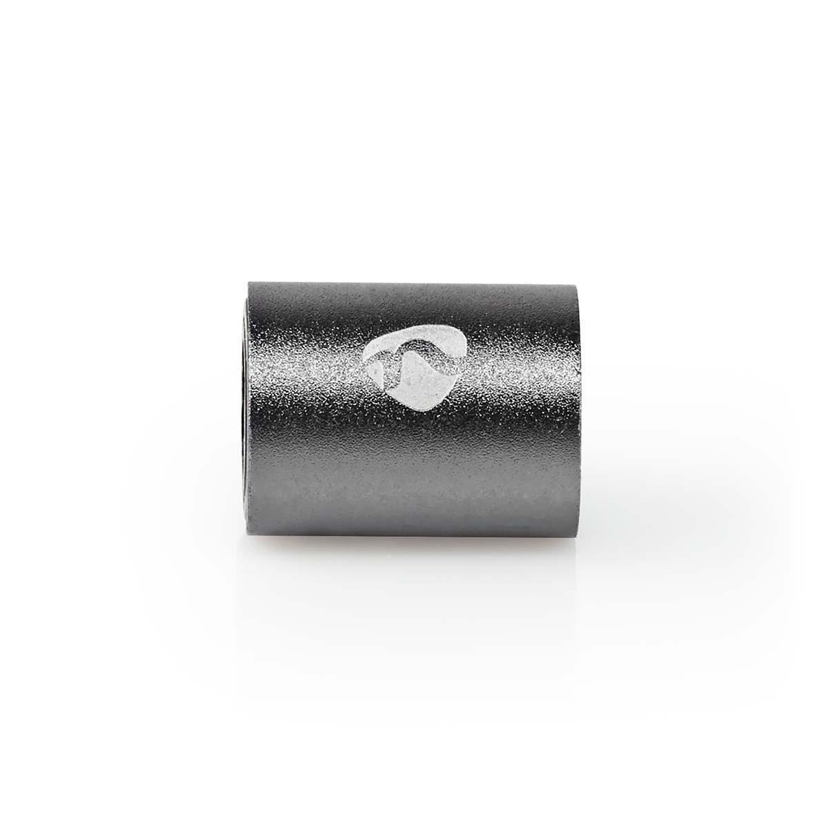 Nedis  TosLink Adapter | TosLink Buchse | TosLink Buchse | Gerade | Metall | Grau mit Metall | 1 Stk. | Box 