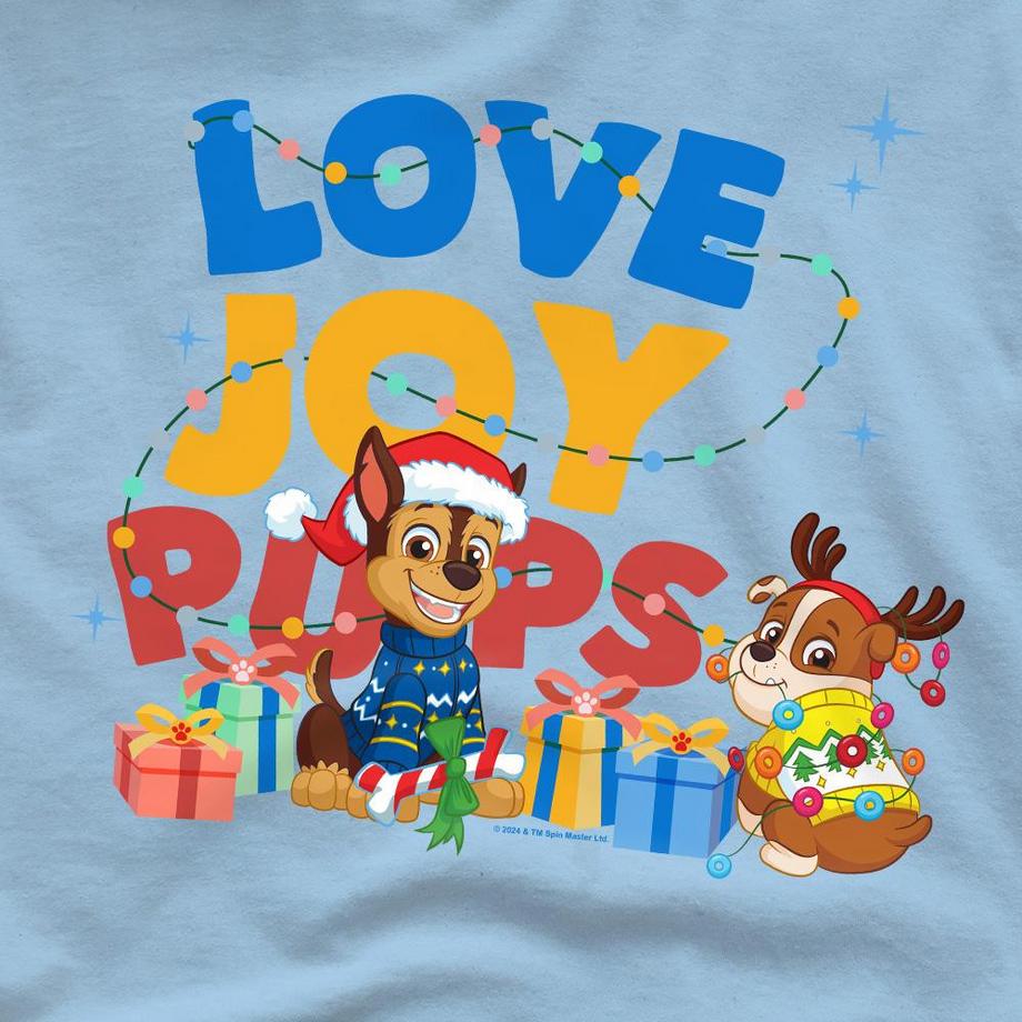 PAW PATROL Love And Joy Weihnachtliches Design T-Shirt  