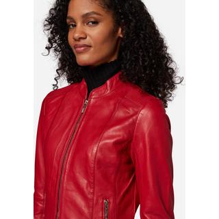 RICANO  Veste en cuir s Abigale, style classique en cuir d'agneau ultra doux 