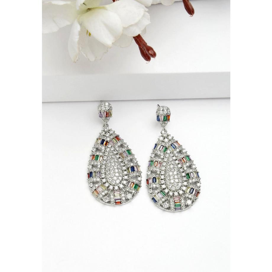 AVANT-GARDE PARIS  Collezione Diva Orecchini a Goccia Reali in Zirconia Cubica 