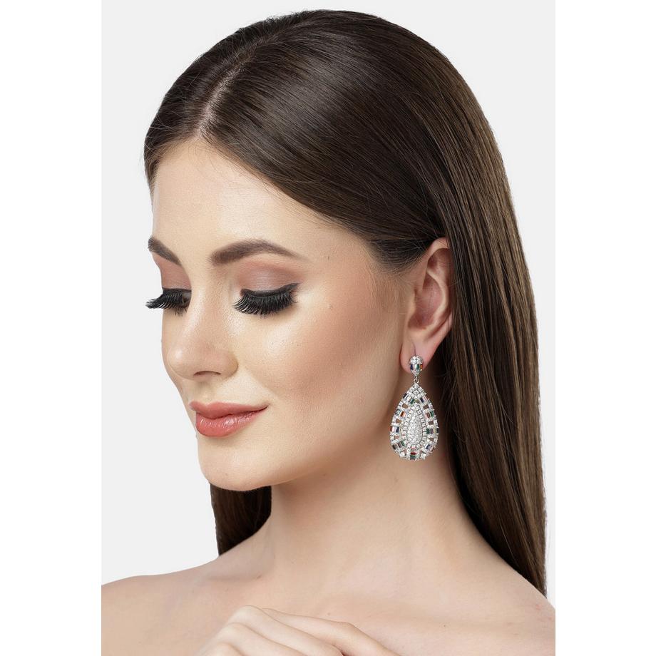 AVANT-GARDE PARIS  Collezione Diva Orecchini a Goccia Reali in Zirconia Cubica 