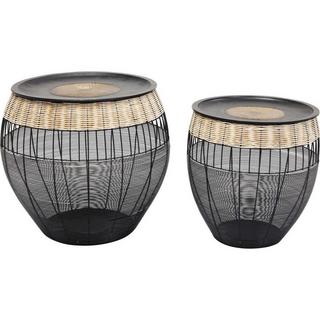 KARE Design Beistelltisch African Drums (2/Set)  