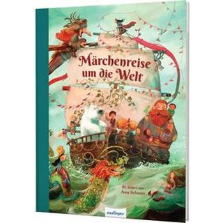 Märchenreise um die Welt Brüder Grimm; Andersen, Hans Christian; Hofmann, Anne (Illustrationen); Sauerhöfer, Ulrike (Adaptiert); Tress, Sylvia (Adaptiert) Couverture rigide 