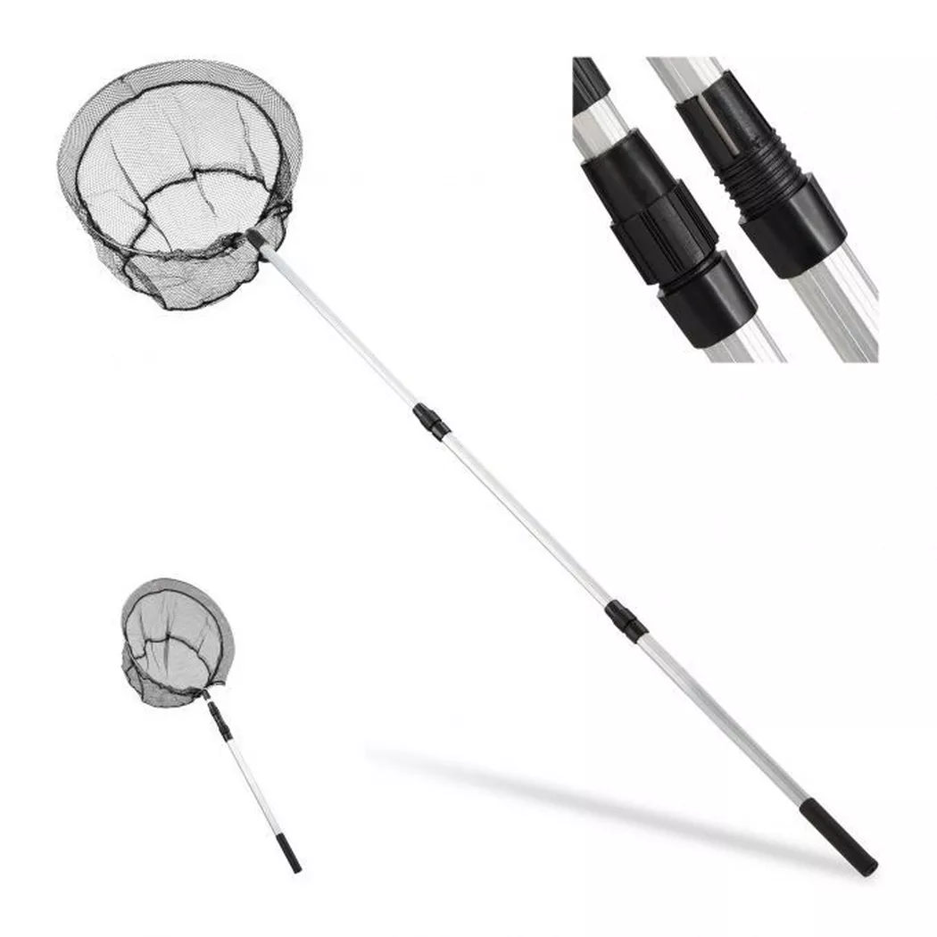 B2X - Kescher Angeln Teleskopstiel, 160 cm