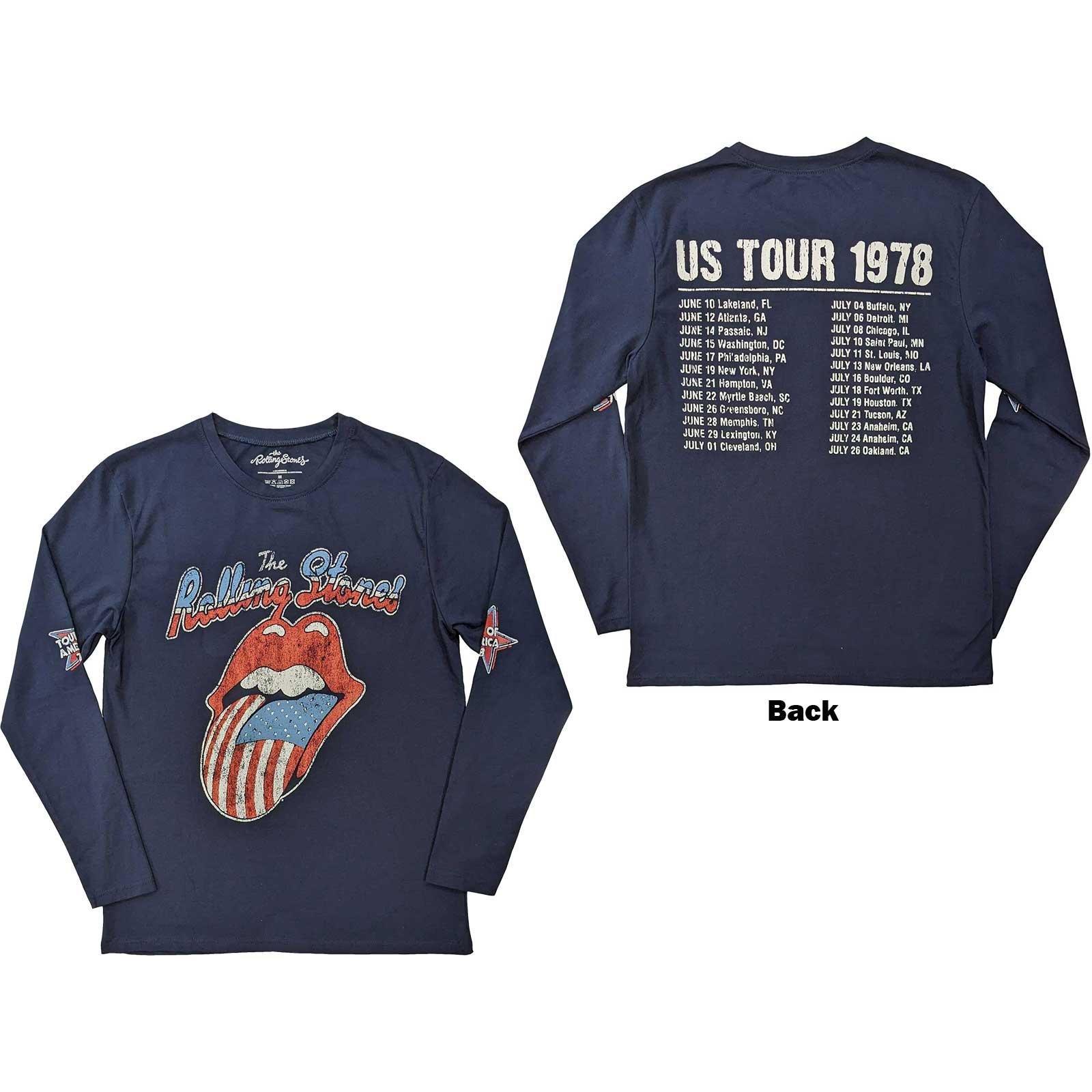 The Rolling Stones  US Tour '78 TShirt  Langärmlig 