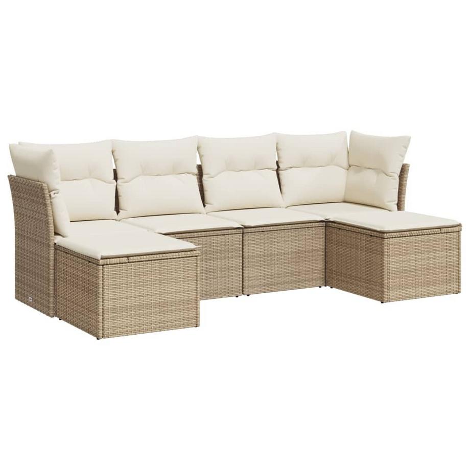 set divano da giardino Polirattan
