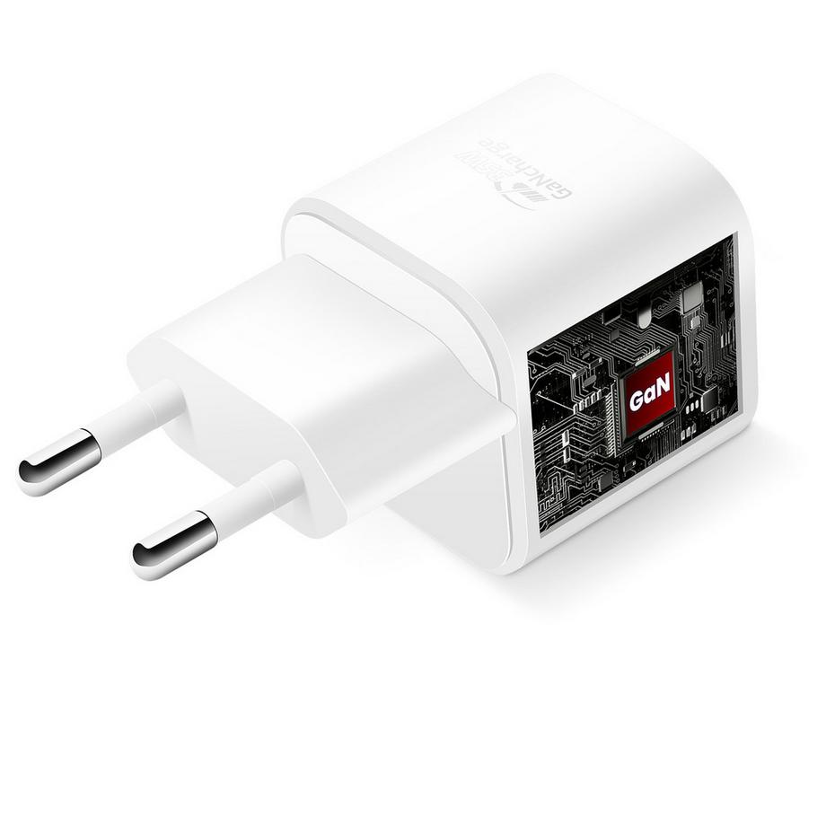 SWISSTEN  GaN 35W USB + USB-C Netzteil Weiß 