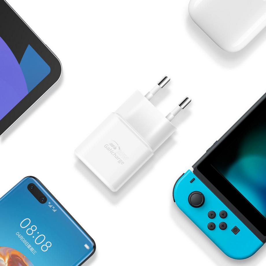 SWISSTEN  GaN 35W USB + USB-C Netzteil Weiß 