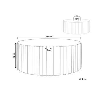 Beliani Table basse en MgO Scandinave POZZA II  