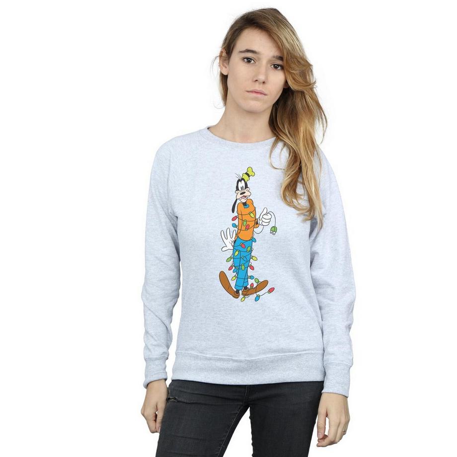 Disney Goofy Christmas Lights Sweatshirt  