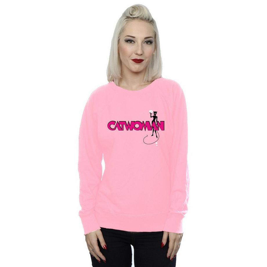 DC COMICS Catwoman Felpa con Stampa Grafica  