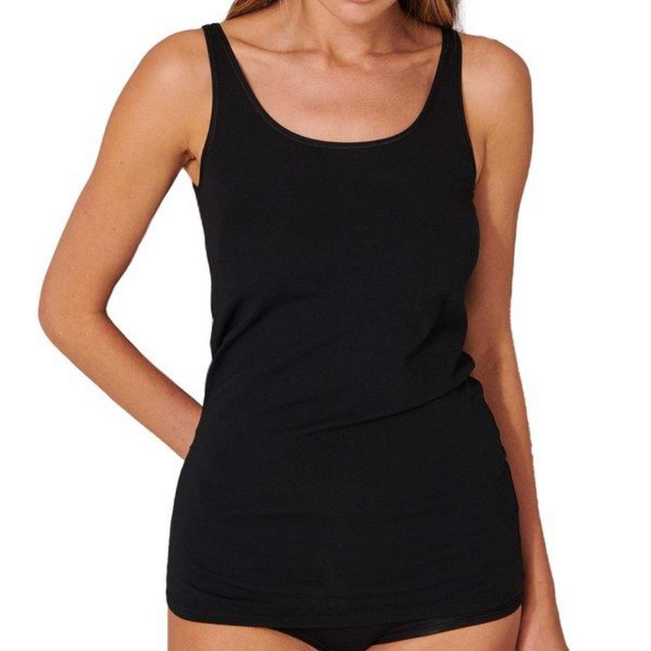 Schiesser 4er Pack Bio Baumwolle Träger-Top  