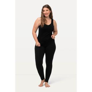 Ulla Popken  Legging en coton avec taille élastique, coupe Slim 