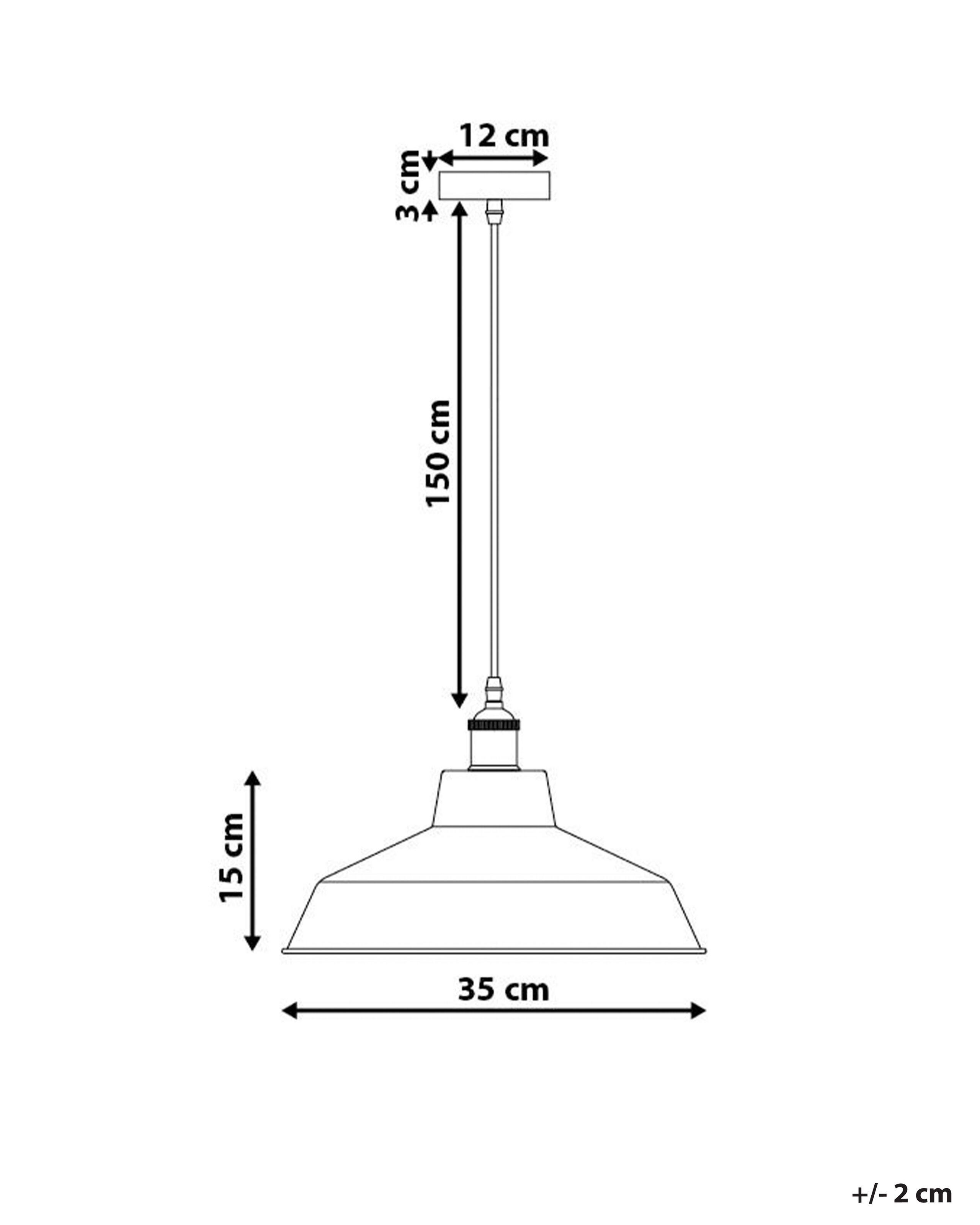 Beliani Lampadario en Metallo Moderno PECHORA  