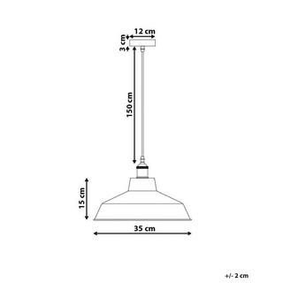 Beliani Lampadario en Metallo Moderno PECHORA  