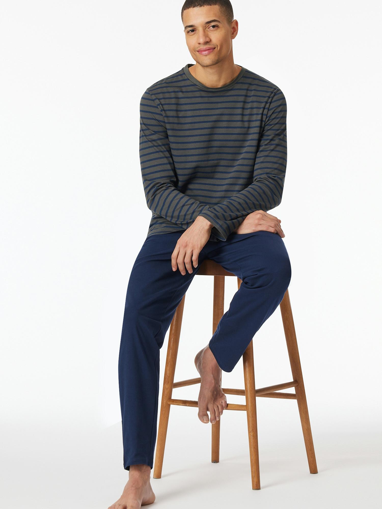 Schiesser Casual Essentials Gestreifter Pyjama  