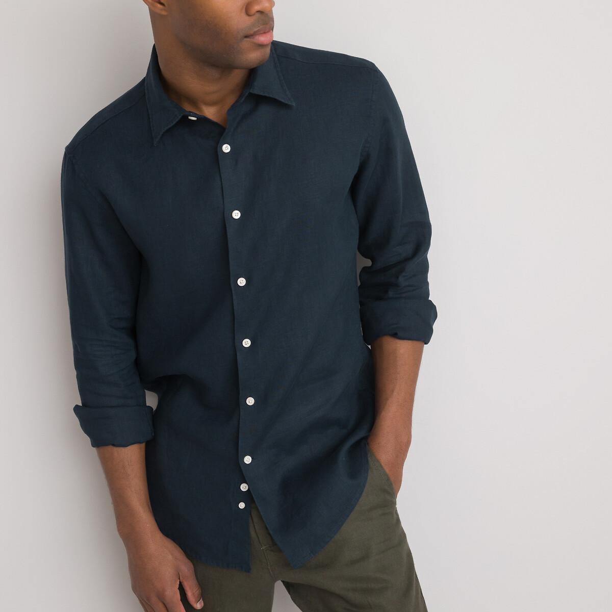 La Redoute Collections Signature Gerades Leinenhemd Langarm  