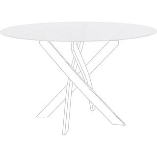 mutoni Plateau de table George blanc rond 120  