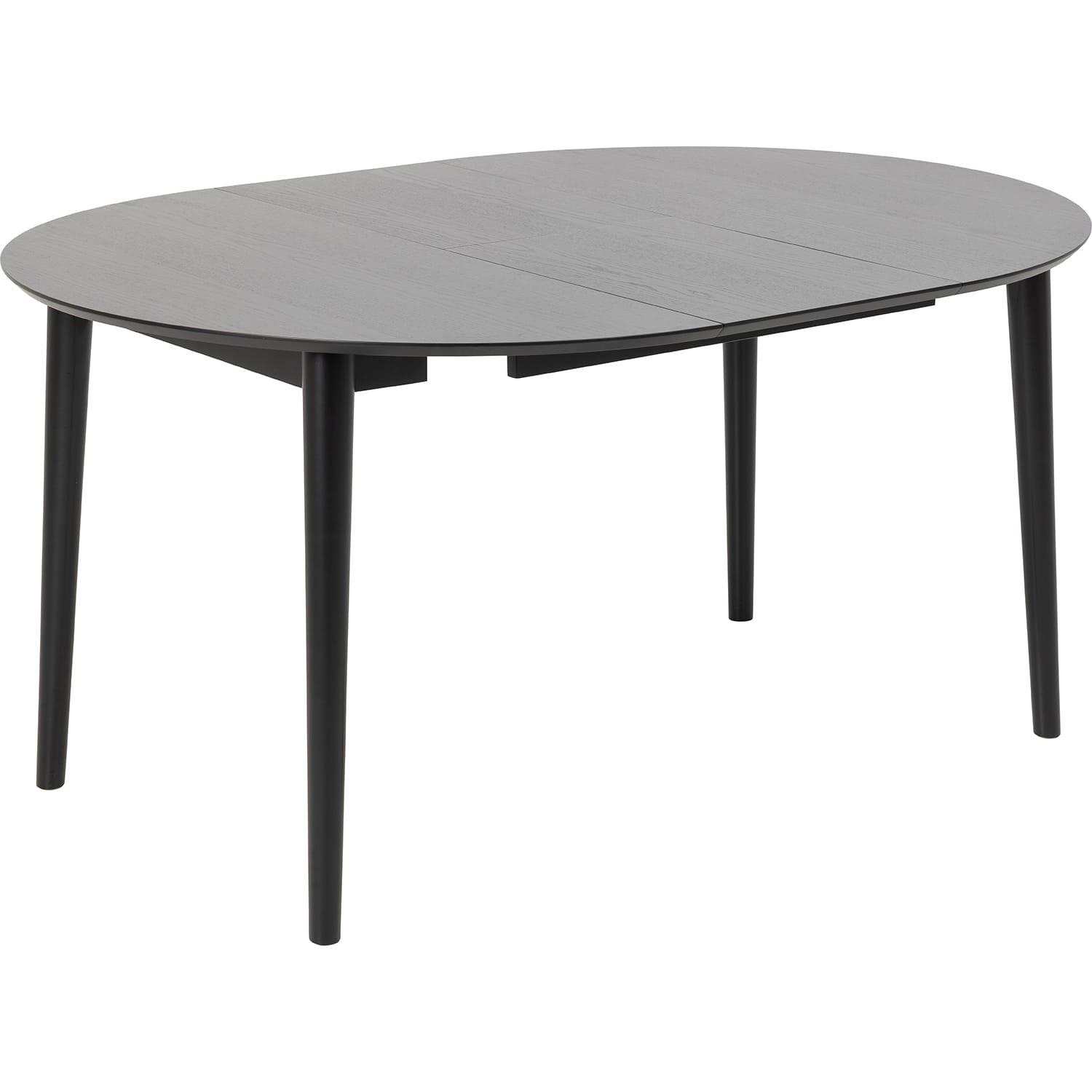 mutoni Table à manger rétro noire 115-154x115  