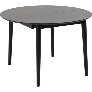 Table à manger rétro noire 115-154x115