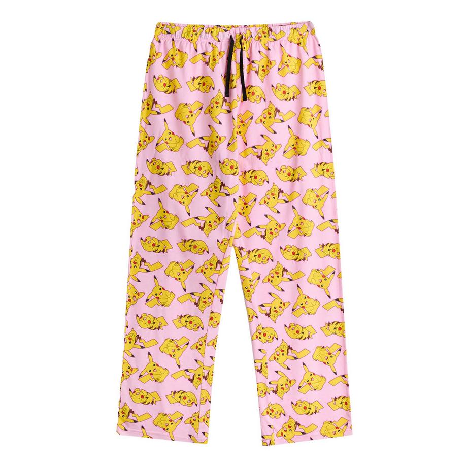 Pokémon  Set Pigiama Lungo Pikachu Maniche Corte 