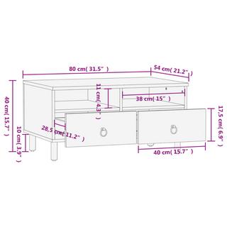 VidaXL Table basse bois  