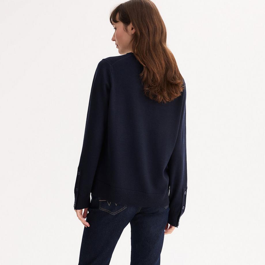 La Redoute Collections Feinstrick Pullover Rundhalsausschnitt  