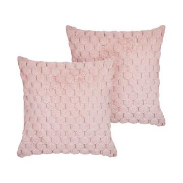 Lot de 2 coussins en Fourrure synthétique Moderne PURSLANE