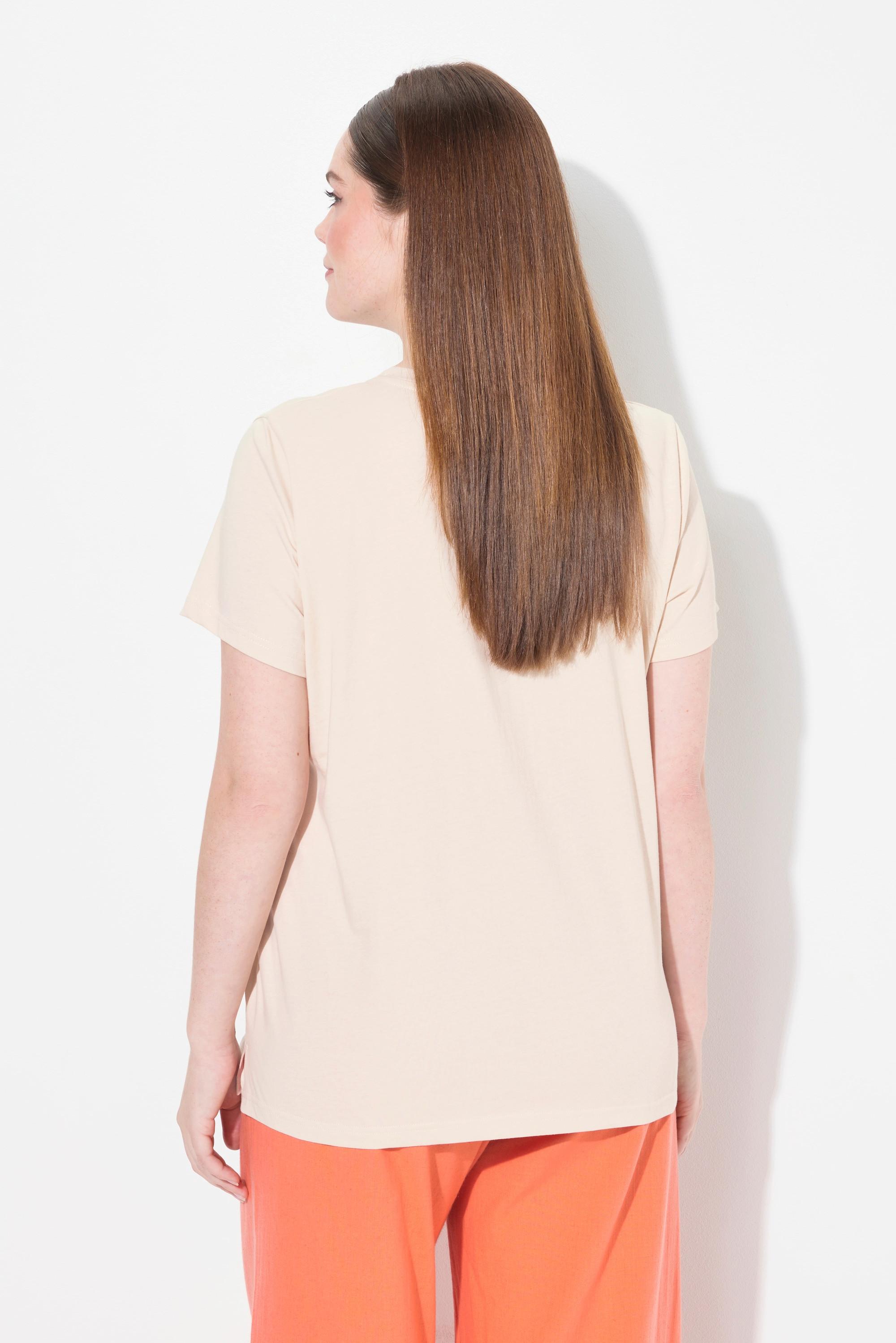 Ulla Popken T-shirt Imprimé Chaussure Col Rond Manches Courtes  