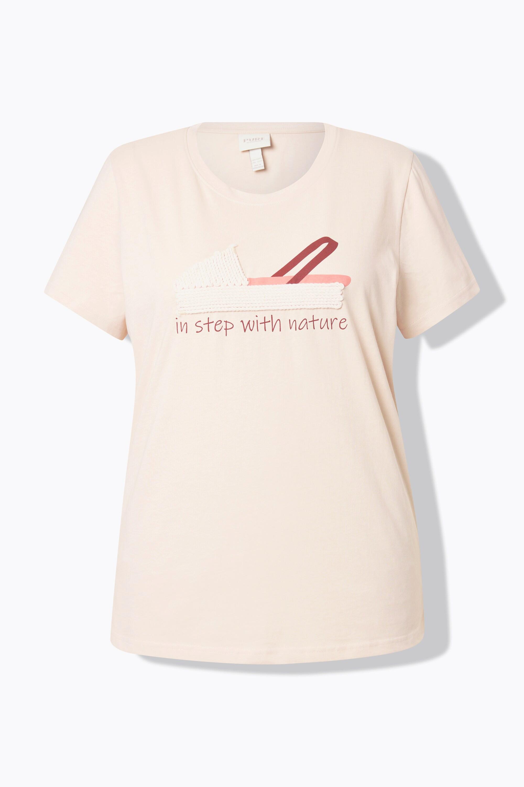 Ulla Popken T-shirt Imprimé Chaussure Col Rond Manches Courtes  