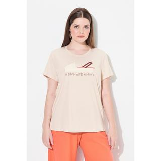 Ulla Popken T-shirt Imprimé Chaussure Col Rond Manches Courtes  