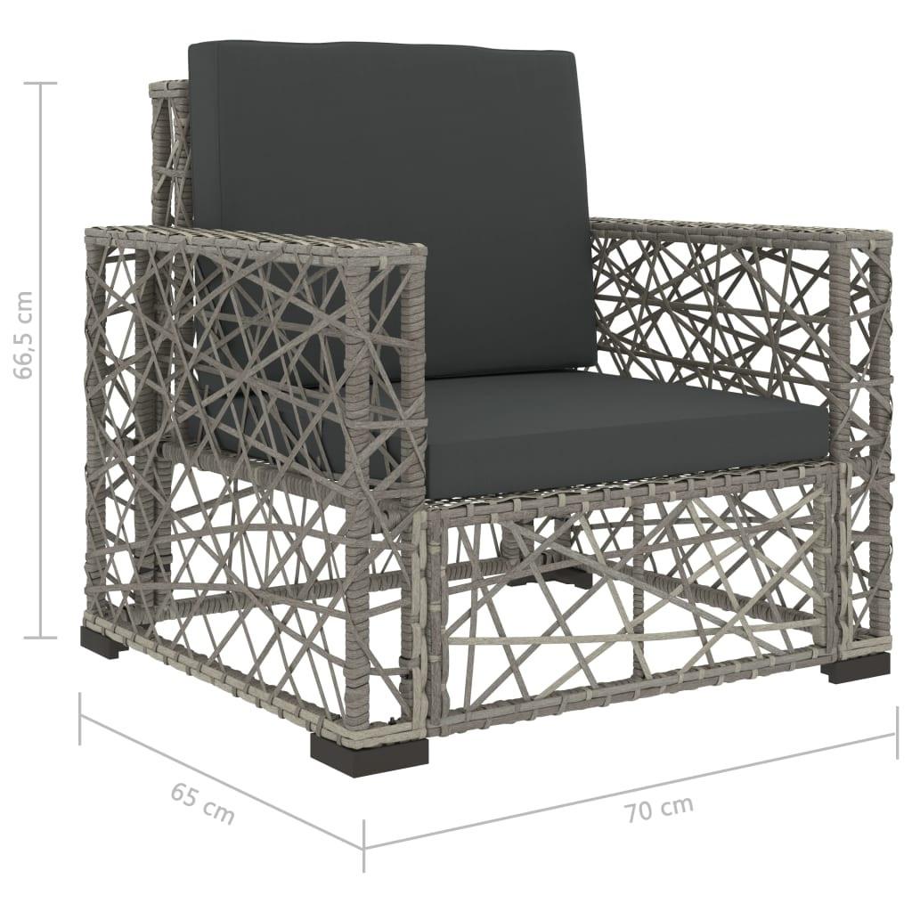 VidaXL Mobilier de jardin rotin synthétique  