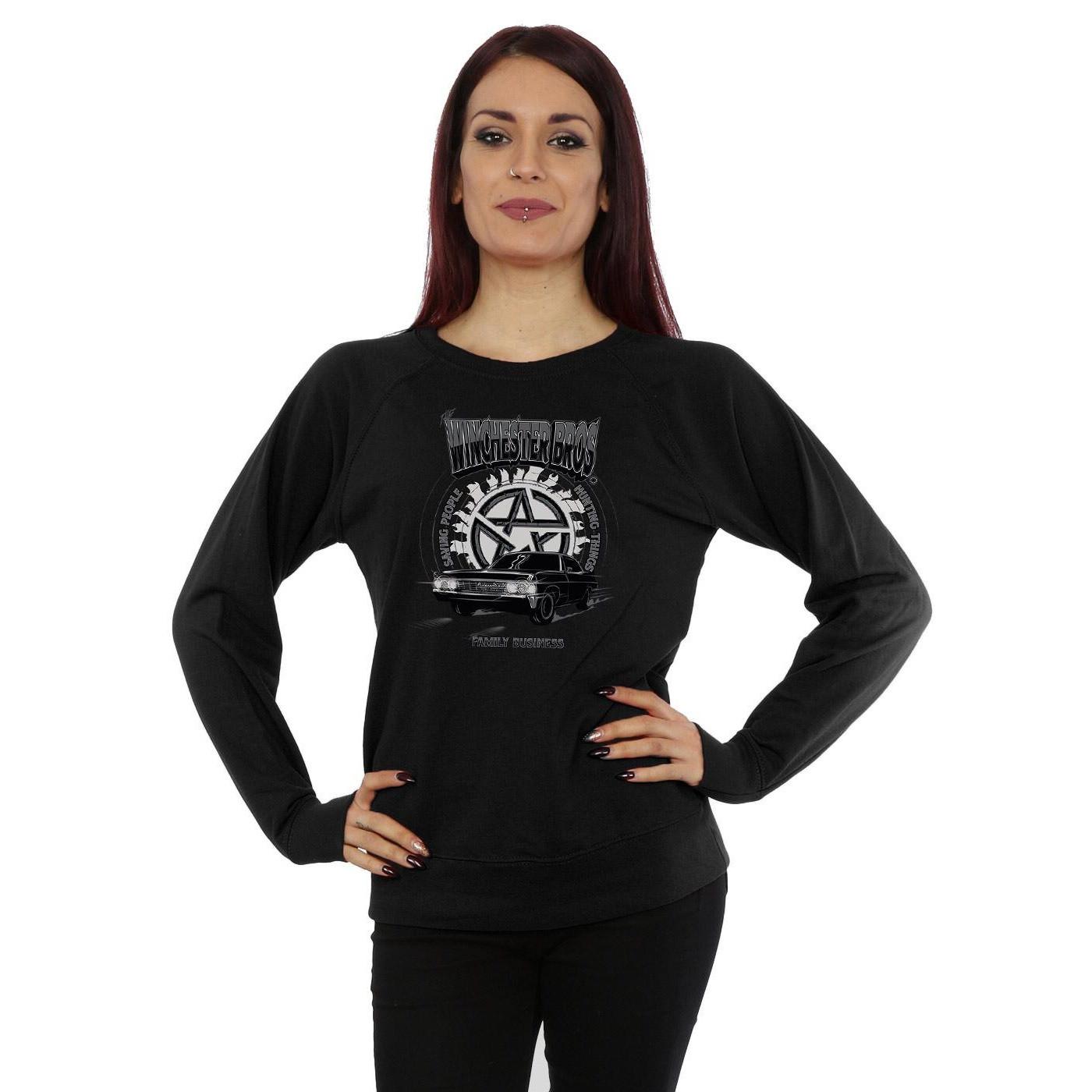 Supernatural Winchester Bros Felpa Girocollo  