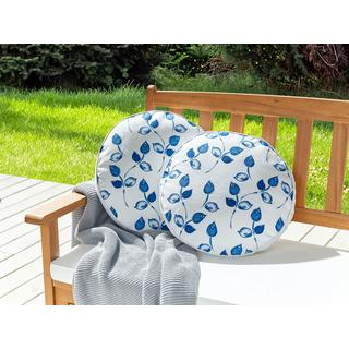 Beliani Gartenkissen 2er Set aus Polyester Modern TORBORA  