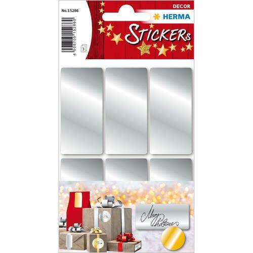 HERMA  HERMA 15286 autocollant décoratif Papier Argent Permanent 18 pièce(s) 