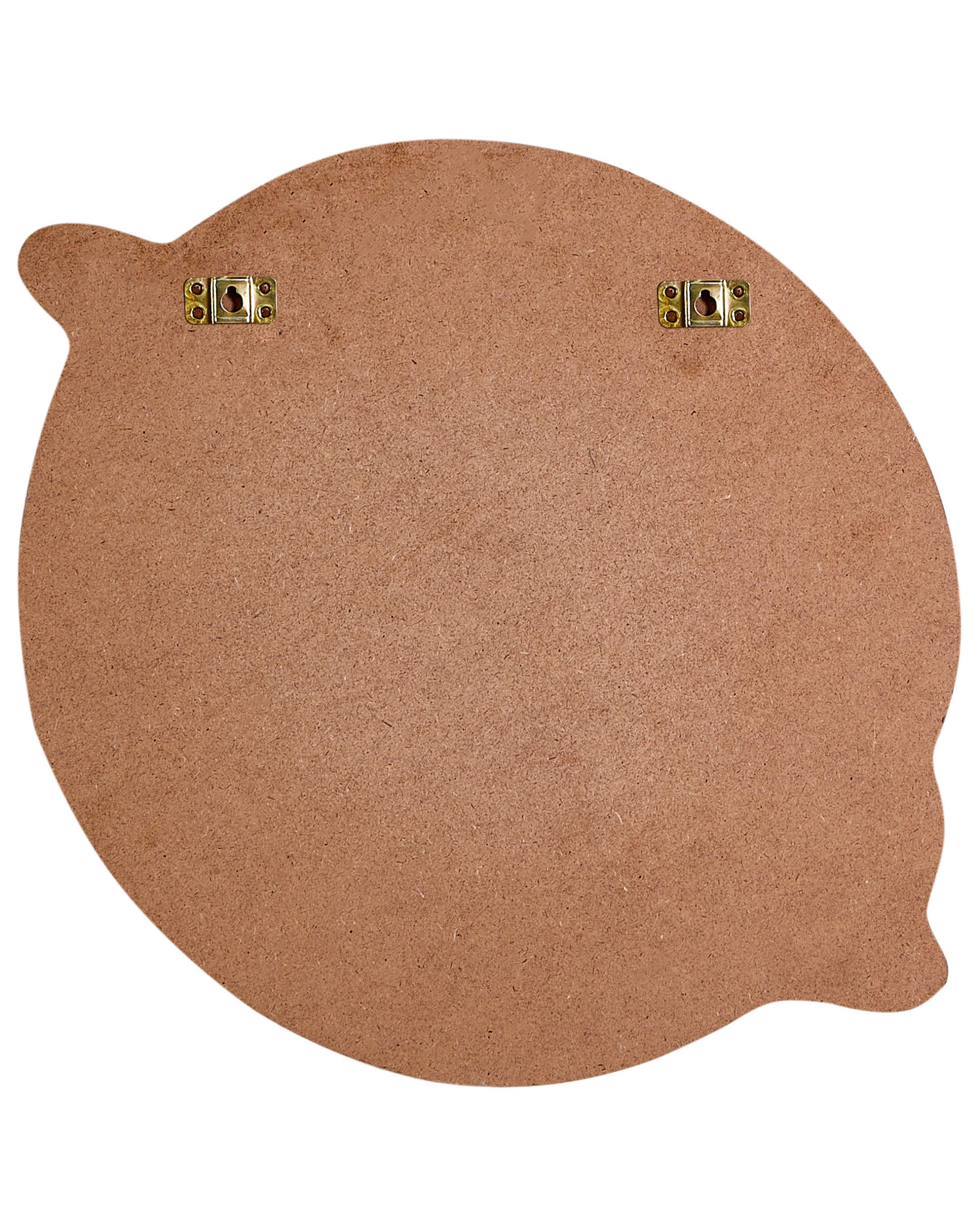 Beliani Wandspiegel aus Baumwolle Retro BORITI  