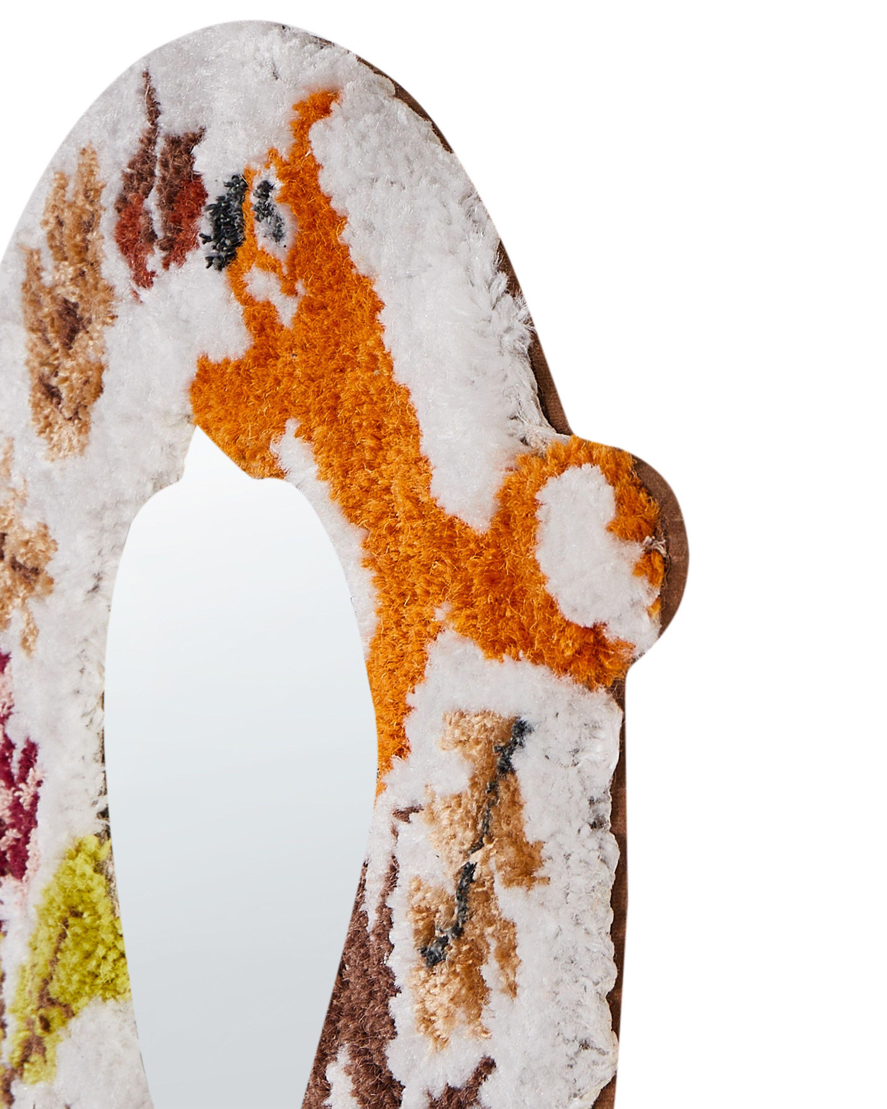 Beliani Wandspiegel aus Baumwolle Retro BORITI  