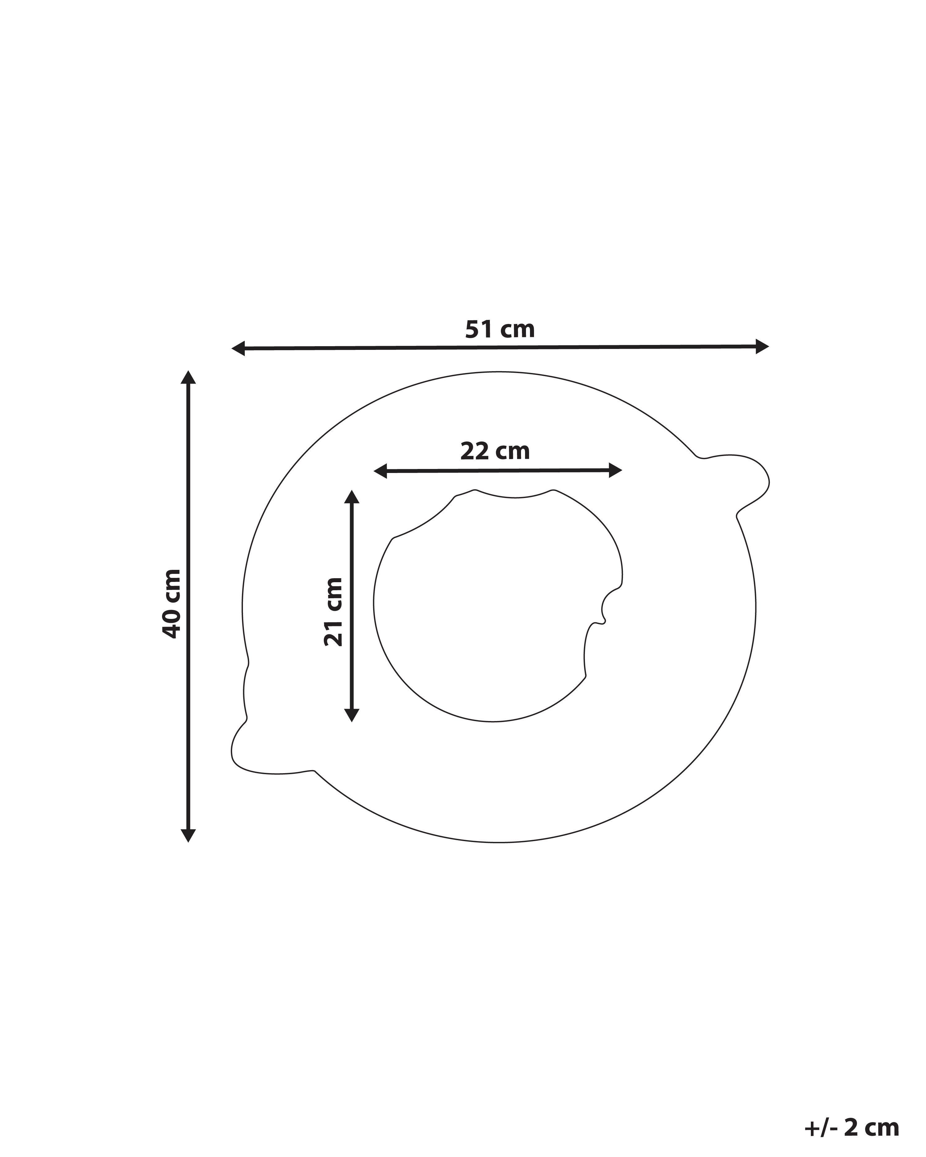 Beliani Wandspiegel aus Baumwolle Retro BORITI  