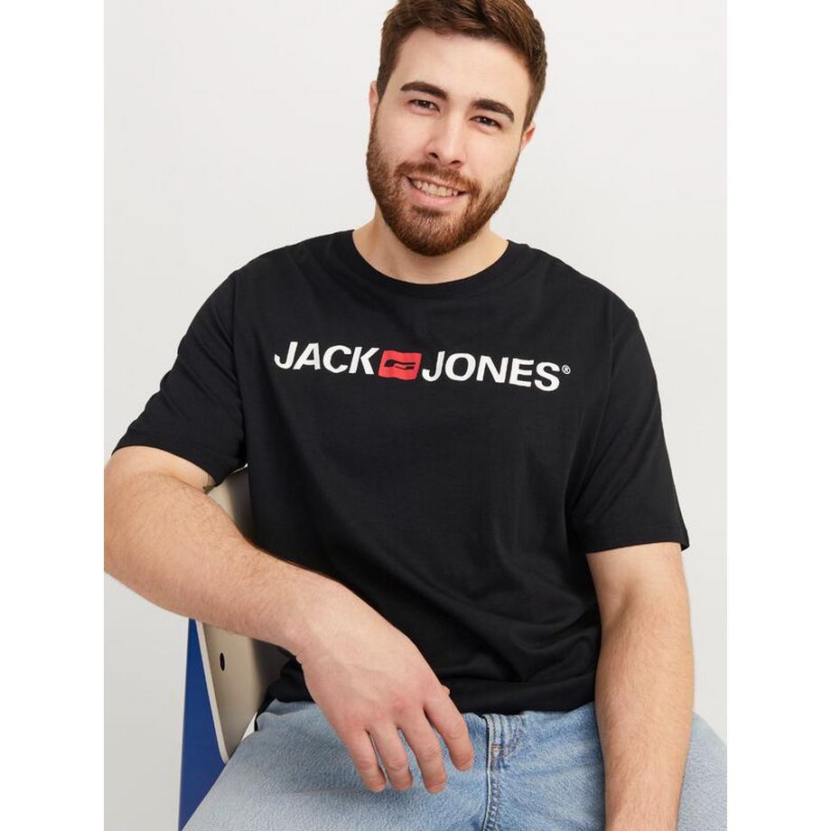 JACK & JONES Plus Fit T-Shirt mit Logo Print  